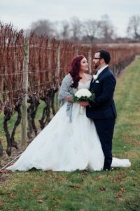 winter vineyard wedding
